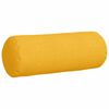 vidaXL Cojines Bolster 2 pcs Amarillo Claro Ø 25 x 70 cm Tela de pana