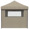 vidaXL Carpa de Fiesta Taup&eacute; 292 x 580 x 315 cm Tela Oxford