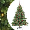 vidaXL &Aacute;rbol de Navidad artificial con 150 LED Verde 120 cm PE y PVC