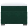 vidaXL Cama box spring con colch&oacute;n terciopelo verde oscuro 90x190 cm