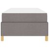 vidaXL Estructura de cama con colch&oacute;n Taup&eacute; 100 x 200 cm tela