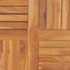 vidaXL Superficie de mesa redonda madera maciza de teca 2,5 cm 80 cm
