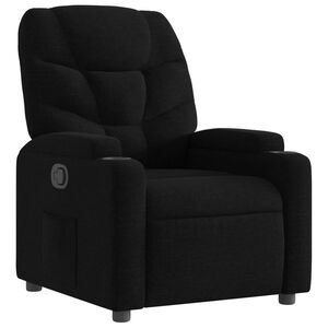 vidaXL Sill&oacute;n reclinable de tela negro
