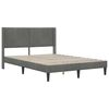 vidaXL Estructura de cama Gris oscuro 120 x 200 cm Terciopelo