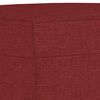 vidaXL Banco de tela rojo vino tinto 100x35x41 cm