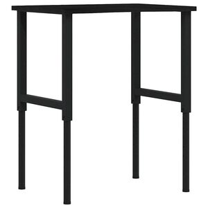 vidaXL Banco de trabajo madera roble marr&oacute;n oscuro 80x60x(71,5-98) cm