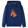 Sudadera infantil con capucha azul marino 140