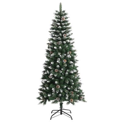 vidaXL Árbol de Navidad artificial con soporte PVC verde 150 cm
