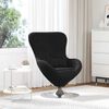 vidaXL Sill&oacute;n huevo Negro Terciopelo