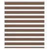 vidaXL Estor cebra marr&oacute;n 125x150 cm tejido ancho 120,9 cm poli&eacute;ster