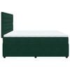 vidaXL Cama box spring con colch&oacute;n terciopelo verde oscuro 200x200 cm