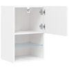 vidaXL Mueble para TV con luces LED blanco 40,5x30x60 cm