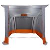 vidaXL Tienda para port&oacute;n trasero Gris y naranja 285 x 255 x 245 cm