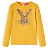 vidaXL Camiseta infantil de manga larga color ocre 116