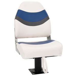 vidaXL Set de asientos plegables para barco 2 uds con respaldo alto
