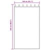 vidaXL Cortinas Opacas con Anillas 2 pcs Negro 245 x 140 cm Poli&eacute;ster