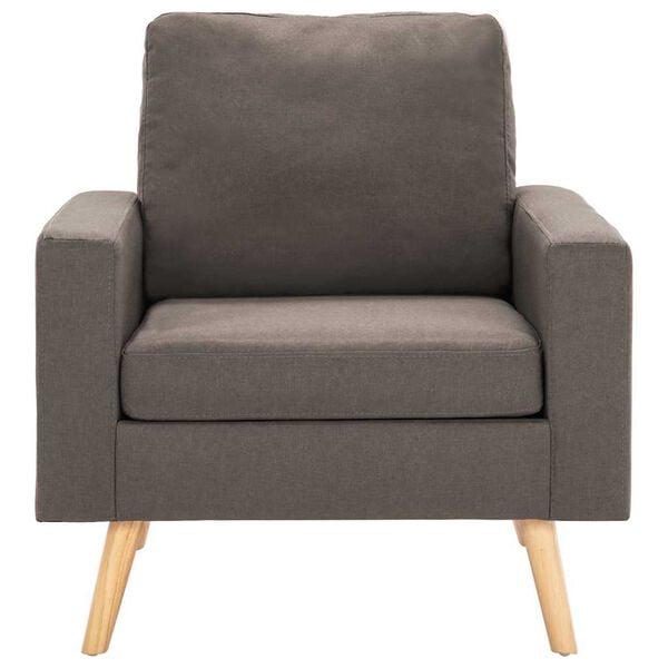 vidaXL Sillón de tela gris taupe