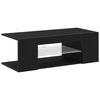 vidaXL Mueble de TV Roble Negro 90 x 39 x 30 cm Madera de ingenier&iacute;a