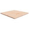 vidaXL Tablero de mesa cuadrada madera de roble sin tratar 80x80x2,5cm