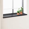 vidaXL Umbral de Ventana Antracita con Vetas de Madera PVC