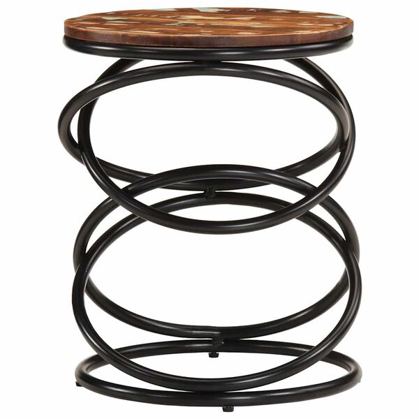 vidaXL Mesa auxiliar de madera maciza reciclada 40x40x52 cm