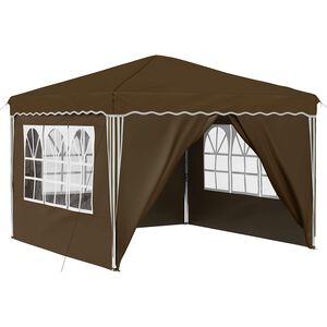 vidaXL Carpa Plegable para Fiestas Taup&eacute; 288 x 288 x 245 cm