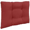 vidaXL Coj&iacute;n para sof&aacute; de exterior 2 pcs Rojo vino tinto Poli&eacute;ster