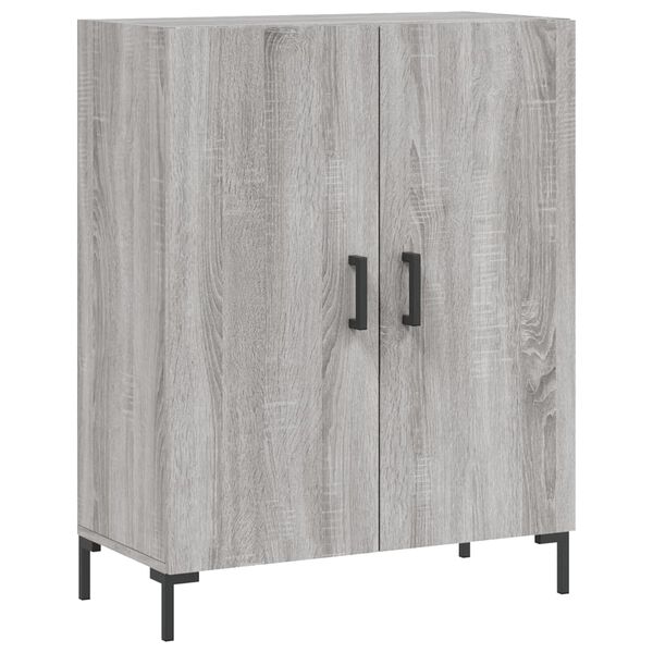 vidaXL Aparador de madera de ingenier&iacute;a gris Sonoma 69,5x34x90 cm