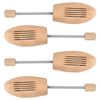 vidaXL Hormas de zapatos 2 pares madera maciza de loto EU 35-38