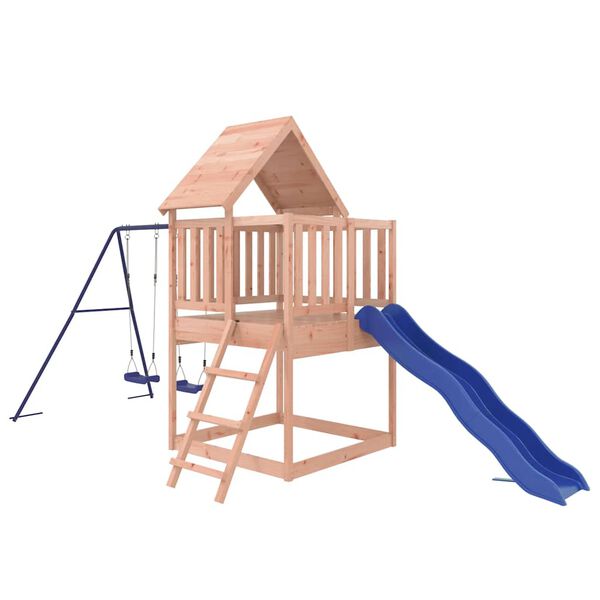 vidaXL Parque infantil de exterior madera maciza Douglas