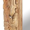 vidaXL Espejo tallado a mano marrón 50x50 cm madera maciza de mango