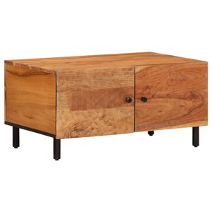 vidaXL Mesa de centro madera maciza de acacia 80x50x40 cm