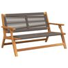 vidaXL Muebles de jard&iacute;n Gris 122 x 76 x 73 cm Madera de Acacia S&oacute;lida