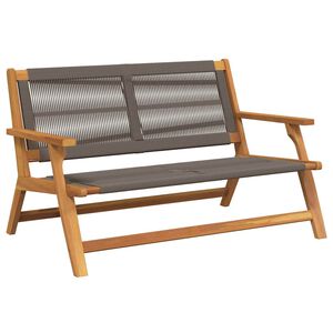 vidaXL Muebles de jard&iacute;n Gris 122 x 76 x 73 cm Madera de Acacia S&oacute;lida