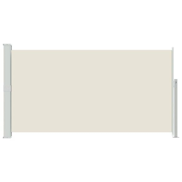 vidaXL Toldo lateral retr&aacute;ctil de jard&iacute;n color crema 170x300 cm