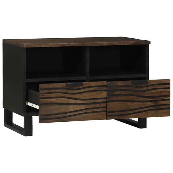 vidaXL Unidades de TV Nogal 70 x 33 x 46 cm Madera contrachapada