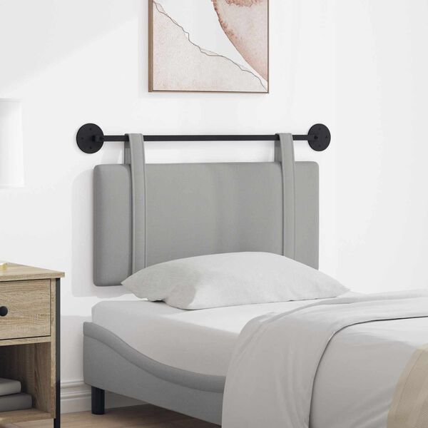 vidaXL Cabecera Colgante Liso Gris Nube 90 x 55 x 5 cm tela