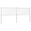 vidaXL Cabecero de repuesto de metal blanco 193 cm