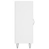 vidaXL Aparador madera de ingenier&iacute;a blanco 34,5x34x90 cm
