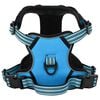 vidaXL Arn&eacute;s para perros con correa y collar ajustable azul L
