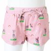 Pantalones cortos infantiles con cordón rosa claro 116