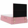 vidaXL Cama con almacenamiento y LED Rosa 120 x 200 cm Terciopelo