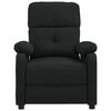 vidaXL Sillón reclinable de tela negro