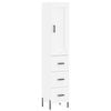vidaXL Aparador alto madera contrachapada blanco 34,5x34x180 cm