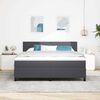 vidaXL Cama tipo Box Spring Gris Oscuro y 180 x 200 cm Tela de Pana
