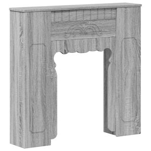 vidaXL Marco de chimenea Sonoma gris 93 x 20 x 89 cm