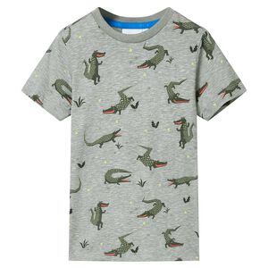 Camiseta de ni&ntilde;os caqui claro melange 116