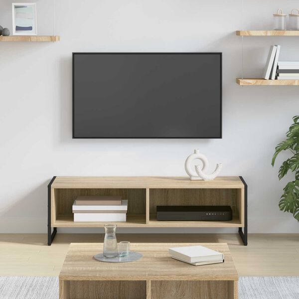 vidaXL Gabinete de TV Sonoma 100 x 36.5 x 30.5 cm Madera contrachapada