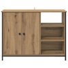 vidaXL Vitrina Roble artesanal 100 x 33 x 75 cm Madera contrachapada