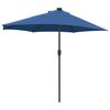vidaXL Parasol de jardín Azul azur 294 x 150 x 224 cm tela